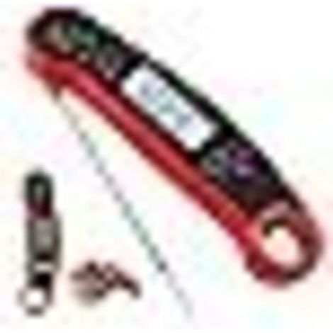 Kitchen Thermometer, Cooking Temperature Probe Thermometer, LCD Backlight & Calibration for Steak and Grilling (1/5)