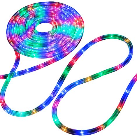 Striscia luminosa a LED flessibile con luci multicolore e programmatore a 8 funzioni. (1/5)
