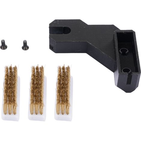 Kit de brosses pour buses d'imprimante 3D (3 pièces) : outil de nettoyage en laiton avec pièces de montage pour la réparation.