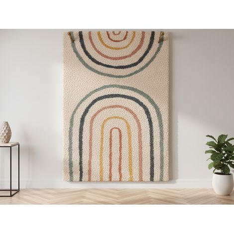 BOBOCHIC - Tapis poils longs LILIA motif abstrait 200x290 Multicolore (1/5)