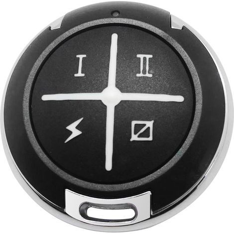 Télécommande universelle clone 315-433MHz pour portail garage voiture, duplicateur code fixe et variable, boîtier ABS compact noir ou bleu (1/4)
