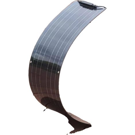 Panneau Solaire Flexible, 150W, Haute Efficacité 21%, Design Léger, 50w flexible noir (1/2)