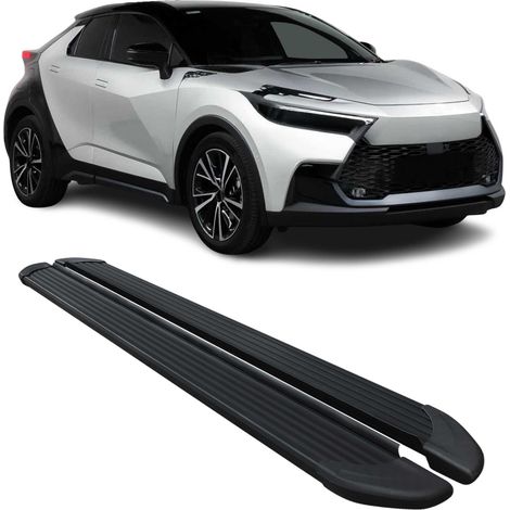 OMAC Marchepieds latéraux pédale pour Toyota C-HR AX20 2023-2026 Noir 2Pcs Aluminium