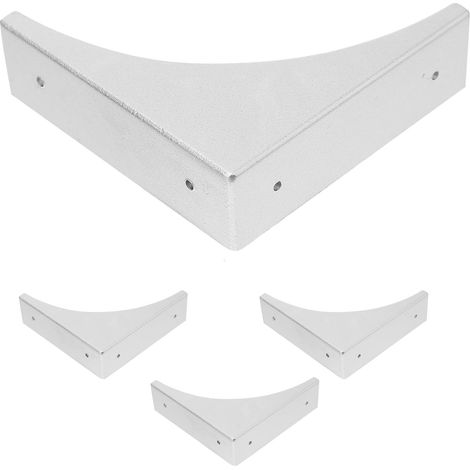 Lot de 4 protections d'angle vintage en cuivre pour meubles, clous (1/5)