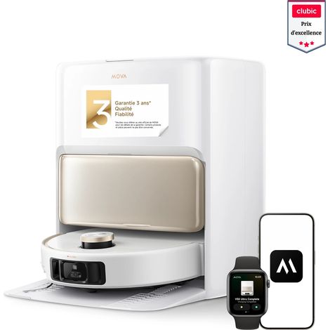 MOVA Z70 Ultra Roller Complete Saugroboter 36.000 Pa mit HydroForce™ 2.0, Absaugstation und selbstreinigendem Mopp