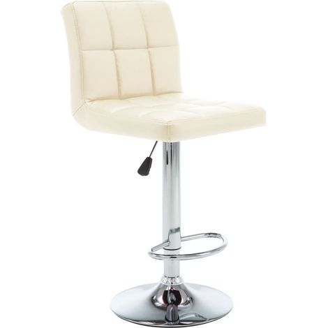 Maison Exclusive - Barhocker 2 Stk. Creme Kunstleder