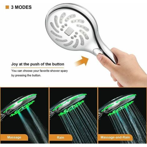 Pommeau de Douche , Douchette de Douche avec LCD Affichag de Température Digital