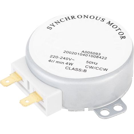 TYJ50-8A7 Mini Moteur Synchrone AC 220-240V 4RPM CCW/CW pour Ventilateur Électrique (1/5)