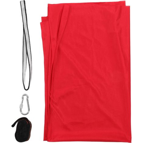 Hamac Enfant Polyester Élastique Confortable - Hamac Sensoriel Aérien Yoga pour Intérieur et Extérieur Rouge (1/5)