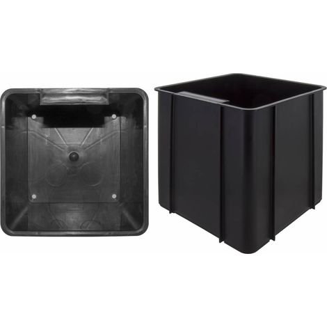 CONTENITORE IN ABS MULTIUSO 17X17XH19 CM NERO