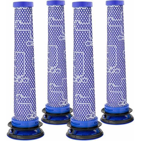 YMYNY Lot de 4 filtres compatibles avec les filtres Dyson V6, filtres V8 de rechange pour aspirateur Dyson V7 V8 V6 SV09 DC58 DC59 DC61 DC62 pour aspirateur animal (1/4)