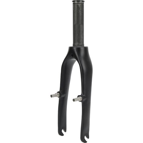 Faltbare Fahrrad-Vorderradgabel, 2,9 Zoll offenes Unterrohr, 4,4 Zoll offenes Oberrohr, Kohlefaser, für 1,1 Zoll gerades Steuerrohr. (1/5)