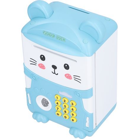 Coffre-fort électronique pour enfants avec défilement automatique des billets - Tirelire éducative (1/5)