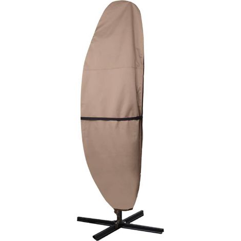 Funda protectora impermeable de tejido 600D con diseño de plátano – apta para sombrillas de brazo lateral con diámetros de 2, 3, 3 y 5 m – color caqui (1/5)