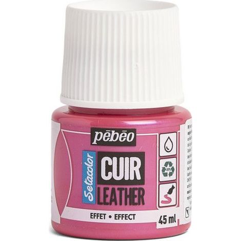 Peinture cuir - Setacolor - Plusieurs coloris disponibles - 45 ml 41 - Rose/Bleu (1/2)