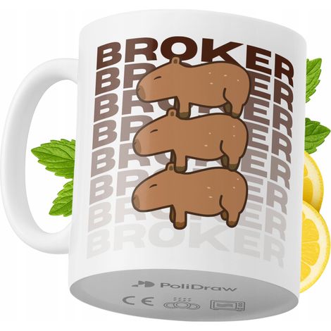 Lustige Kaffeetasse mit witzigem Textdesign für Broker – ideal für Geburtstage, Namenstage und Feiertage. Premium-Tasse für besondere Anlässe, ob im Büro oder zu Hause. Farbe: Weiß, 330 ml.