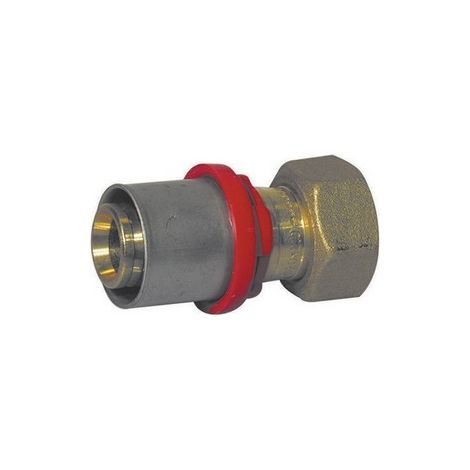 RACCORDO DIRITTO PRESS. CON GIRELLO E GUARN. PIANA PER MULTISTRATO 1/2 x 16 -CONF