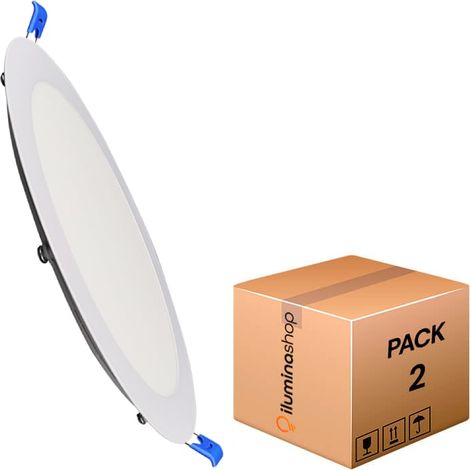 Panneau LED Circulaire Série Slim 20W - Pack 2 4500K - Ledme - LM5552 (1/4)