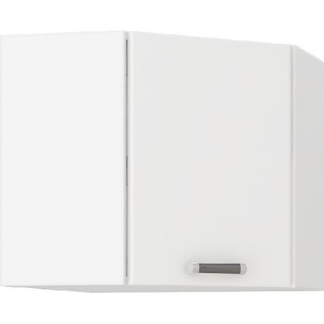 Küchen Eckhängeschrank 58x58 cm für das Modell „Omega 240 Schwarz + Weiss“ (1/4)