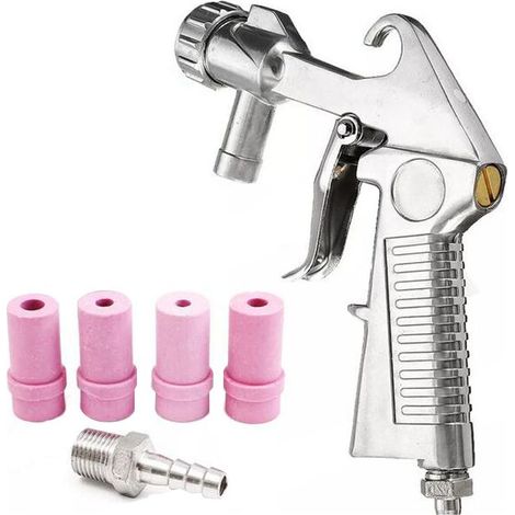 Pistolet de sablage à Air, Siphon à Air, outil abrasif, buses en céramique, Kit de pointes, outils électriques, pulvérisateur (1/5)