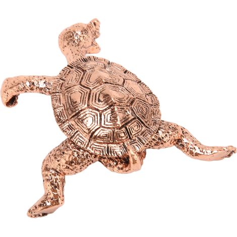 Brûle-encens antique en cuivre, robuste et raffiné, support de décoration pour tortue, grande taille 401, idéal cadeau. (1/5)