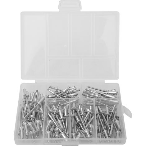 Rivet Aveugle En Alliage D Aluminium Type K - Tete Bombée Pour Pistolets Pneumatiques Et Manuels - Lot De 120 Pièces (1/5)
