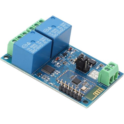 Module Relais Bluetooth 2 Canaux 5V pour Téléphone Android, Interrupteur Commande à Distance sans Fil par Application Mobile (1/5)