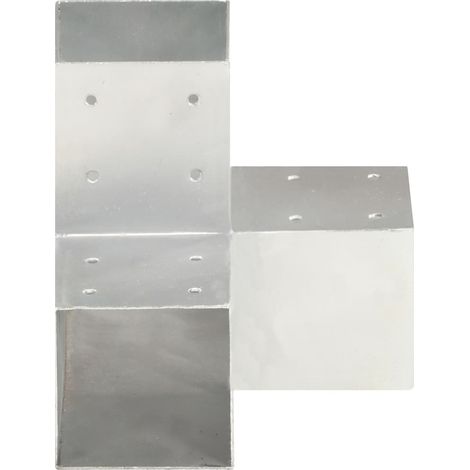 vidaXL Conectores de postes en forma de Y metal galvanizado 91x91 mm (1/2)