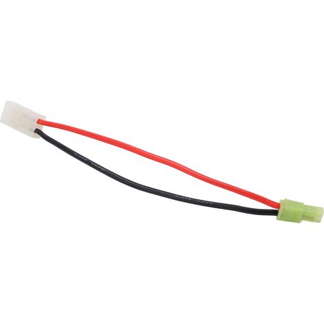 Câble adaptateur Tamiya femelle vers mini mâle en silicone souple pour voitures RC (1/5)