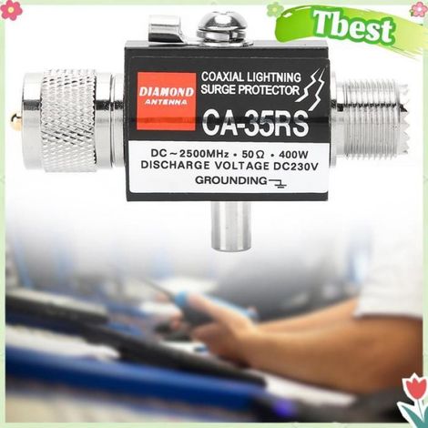 Tbest Parafoudre Thunder Thunderge Parafoudre Parafoudre CA ‑ 35RS Walkie Talkie Antenne Coaxial Cable PL259 SO239 video detachee (1/4)