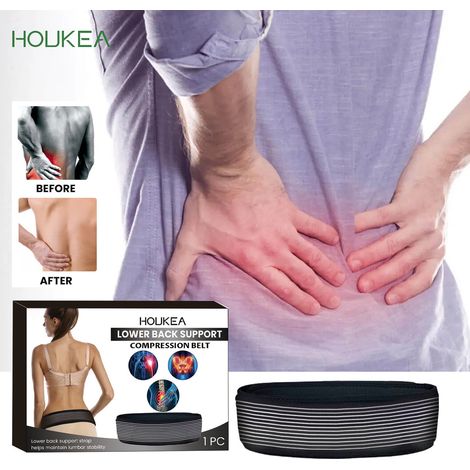Ceinture De Soutien Lombaire - Compression Réglable Pour Douleurs Lombaires Et Sacro-Iliaques - Usage Quotidien - 1 Pièce (1/5)