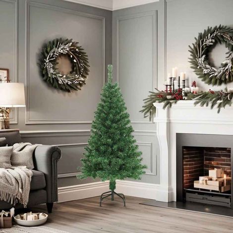 Albero di Natale  Albero natalizio  Albero festivo Artificiale con Rami Spessi Verde 150 cm PVC (1/5)