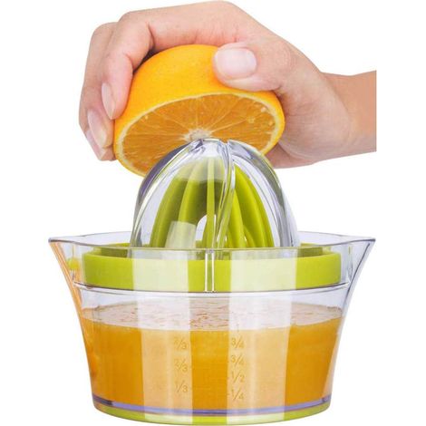 Presse-citron, presse-orange et presse-agrumes 4 en 1 avec récipient de 400 ml (1/5)