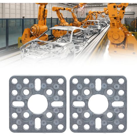 3222-0001-0001 Packung mit 2 Stück, flache Montagebasis mit Standardbohrungen 40 mm x 40 mm (1/5)