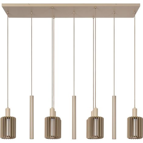 Lampe suspendue à 9 lampes Lambres taupe - 45410/09/41 (1/3)