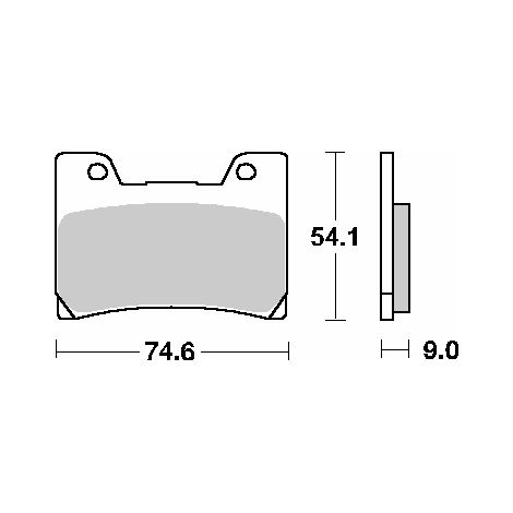 Pastillas de freno SBS KH160 Street Standard Cerámica Negra