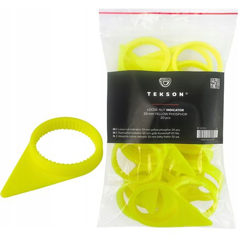 33 mm gelbe Phosphor-Kontrollpunkte für lose Muttern, 20er-Set