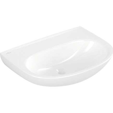 Villeroy & Boch – Vasque à encastrer 4A406301 600x460mm ovale – Céramique sanitaire – Cuve centrale sans trop-plein – Blanc alpin