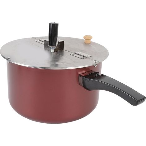 Machine à Pop-corn sur Cuisinière, Machine à Pop-corn en Acier Inoxydable avec Manivelle, Marmite à Pop-corn en Acier Inoxydable pour Cuisinière à Gaz, Cuisinière à Induction (1/5)