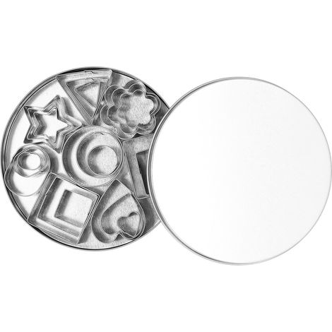 24pcs Stainless Steel Geometric Biscuit Mold DIY Cookie Cutters Set for Pastry Dough Clay (1/5)