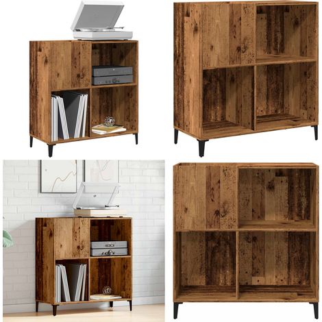 vidaXL Plattenschrank Altholz-Optik 84,5x38x89 cm Holzwerkstoff (1/5)
