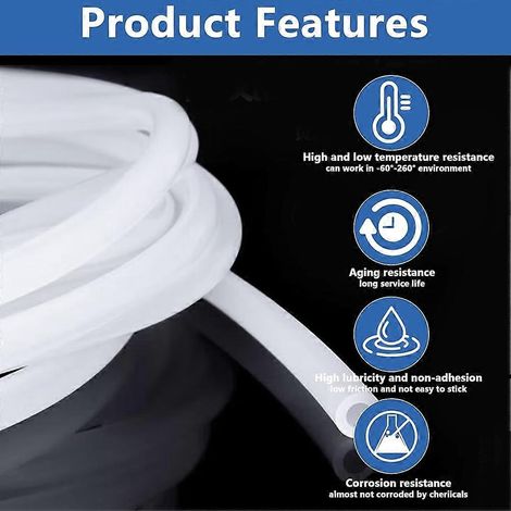 Teflonschlauch mit Schlauchschneider, PTFE-Schlauch für 3D-Drucker, kompatibel mit Bambu Lab A1/A1 Mini/P1P/P1S/X1C und Creality K1/K1 Max/Ender 3 V3. (1/5)