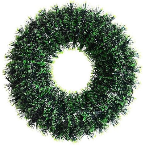 Couronne de Noël artificielle verte de 40 cm - Décoration festive (1/4)