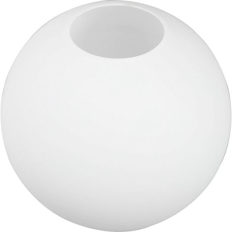 Abat-jour sphérique en verre dépoli blanc pour suspension, 20 cm (7,86 pouces), compatible avec lustres et plafonniers. (1/4)