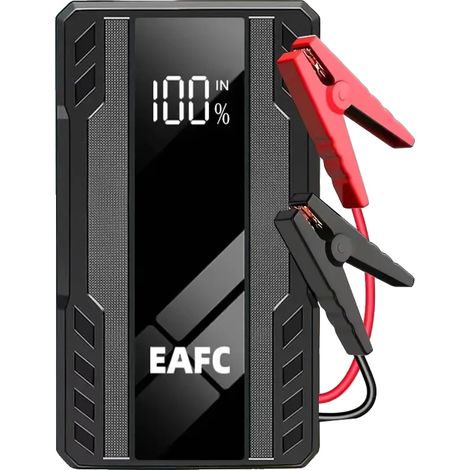 Avviatore di emergenza per auto, capacità 6400 mAh, corrente di picco 600 A, 4 batterie integrate, tasso di conversione 90%, certificato CE. (1/5)