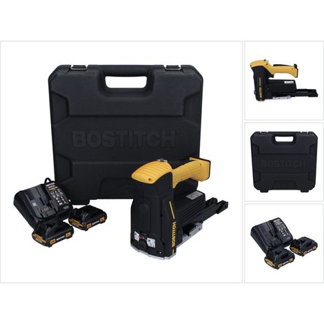 Bostitch DSA-3522-E 10,8 V Agrafeuse à batterie pour la fermeture de carton en Coffret + 2x Batteries 1,5 Ah + Chargeur (1/5)