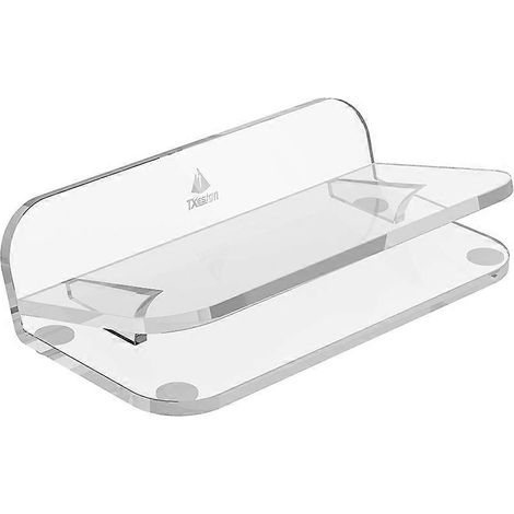 Support de bureau inclinable universel pour haut-parleur, base de rangement carrée pour haut-parleur Bose/JBL/Marshall (1 pièce transparente) ( ) (1/5)