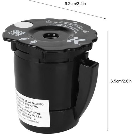 Wiederverwendbarer und nachfüllbarer Kaffeefilter für Keurig 2 Maschinen, universelles Zubehör