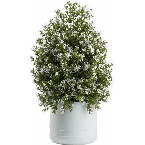 LUNA VASE Blumentopf weiß 42 cm