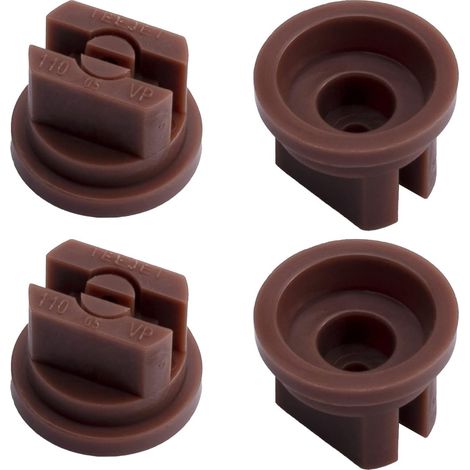Lot de 14 buses plates en plastique à 110 degrés avec ouverture 0,4 mm pour pulvérisateur dos, jardin, équipement pulvérisation agricole (rouge) - 8pcs (1/5)